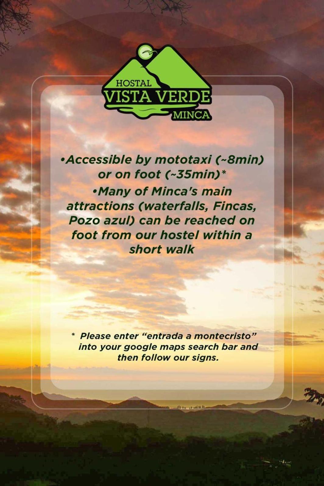 Hostal Vista Verde Minca Zewnętrze zdjęcie
